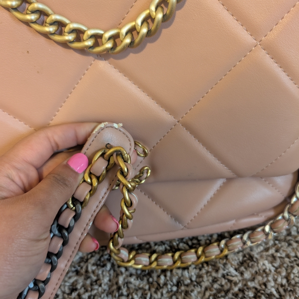 Nude Pink Flap Bag - Picture 2 of 12